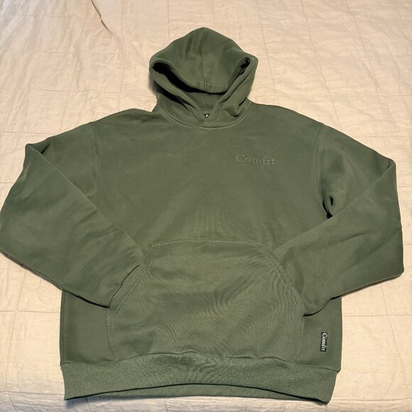Comfrt Minimalist Hoodie - Forest Green - M - Picture 2 of 8